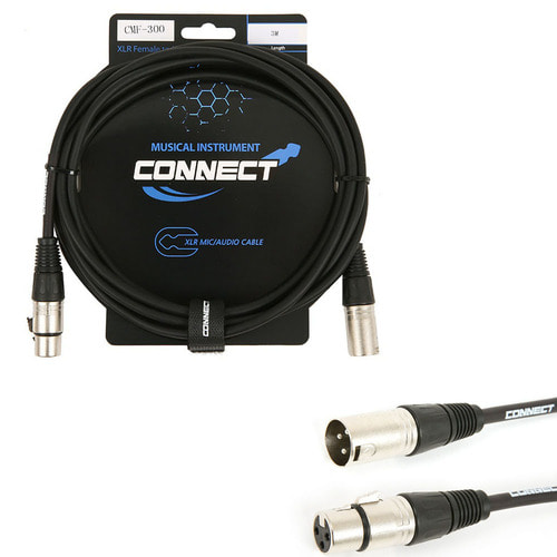 CONNECT CMF-300 마이크 케이블 악기 음향케이블 3m