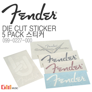 (지엠뮤직_스티커) Fender Die Cut Sticker 5 Pack (099-0227-000) 펜더 오리지널 다이컷 스티커 5종