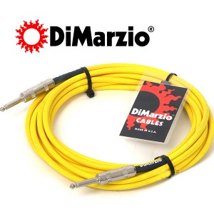(지엠뮤직_케이블) Dimarzio EP1718SSY(5.48m) OVERBRAID CABLE 18ft Neon Yellow 디마지오