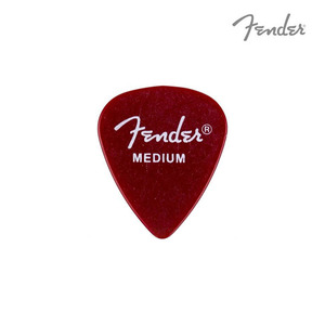 펜더 피크 캘리포니아 클리어 RED Medium Fender 351 Shape California Clear Pick 098-1351-309