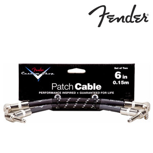 (지엠뮤직) 펜더 이펙터 케이블 Black Tweed6 Cable (2-Pack)