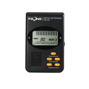 Fzone FM100 디지털 메트로놈 전자박자기 악기