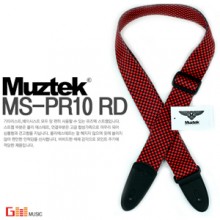 (지엠뮤직_스트랩)Muztek MS-PR-10 RD 체크 기타멜방 뮤즈텍 Strap