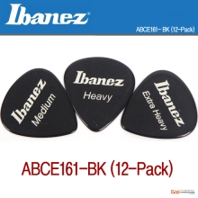 (지엠뮤직) 아이바네즈 피크 기타피크 BK Heavy Set 12Pack Pick