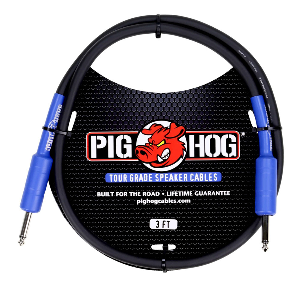 PIG HOG Tour Grade 0.9m 공연 스피커 케이블 PHSC3