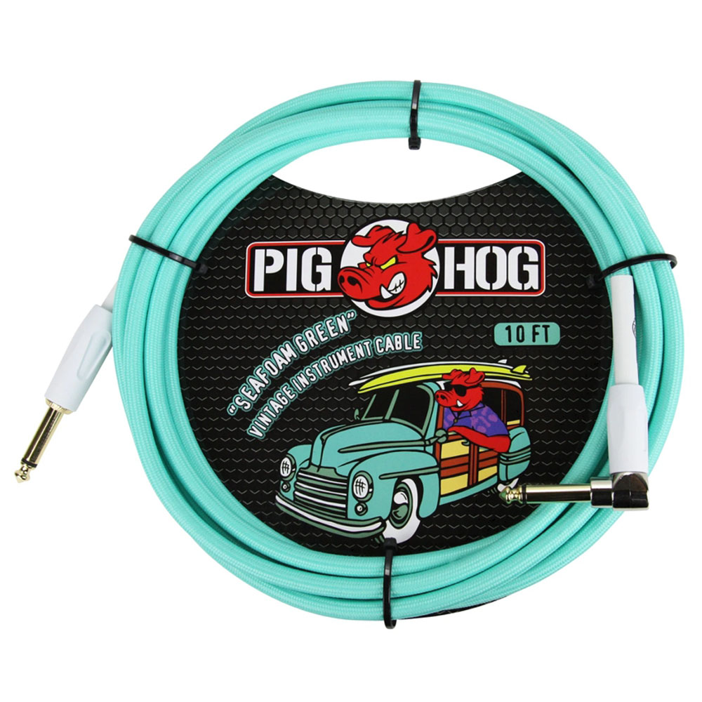 PIG HOG 시포움그린 3m 기타 베이스 케이블 PCH10SGR