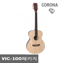(지엠뮤직_통기타패키지) Corona VIC-100 코로나기타 어쿠스틱기타 Package