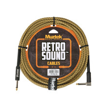 O SOUND Cable 5m Angle Tweed (RS-500L TW) /PLUG 1자+ㄱ자/ 레트로 사운드 악기케이블 잭선